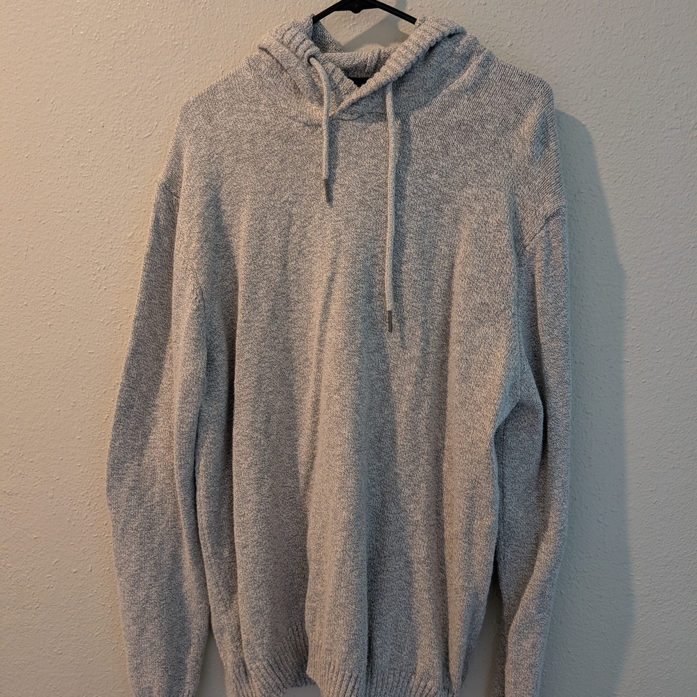 Gray Hooded Men's Sweater
